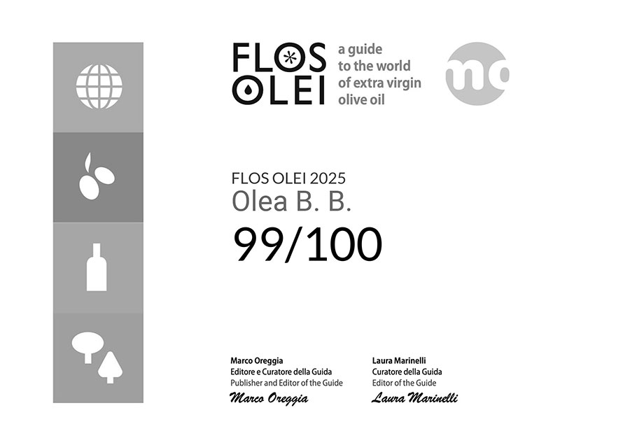 Olea BB awarded 99 out of 100 points by Flos Olei 2025